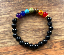 Black Obsidian + Chakra Balancing Bracelet