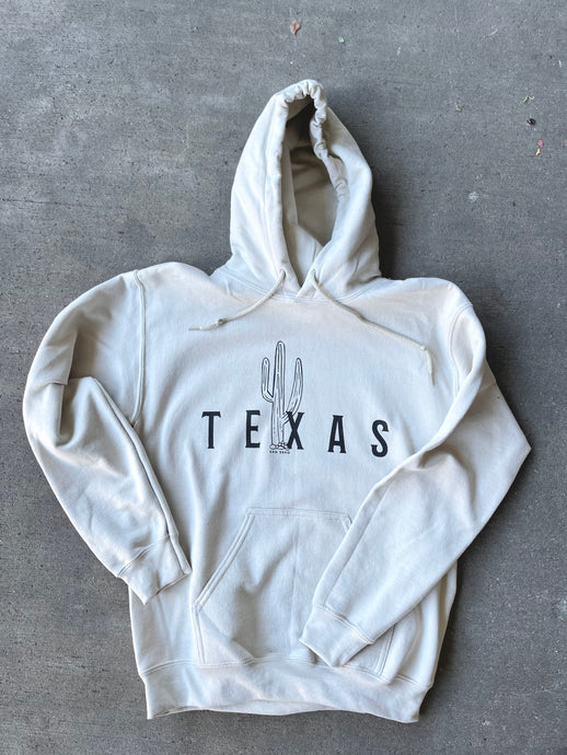 Texas Cactus Hoodie - Cream