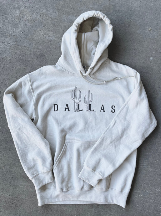 Dallas Cactus Hoodie - Cream