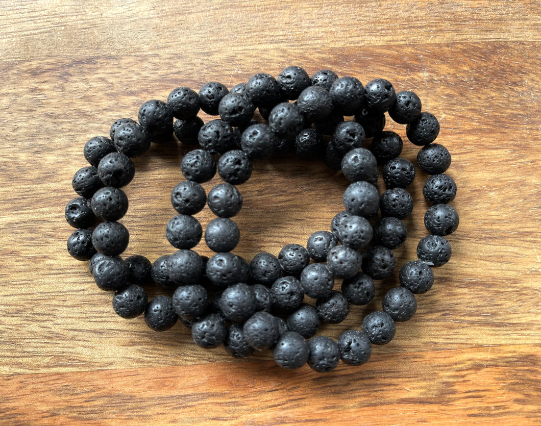 Black Lava Stone Bracelet - Essential Oil Diffusion