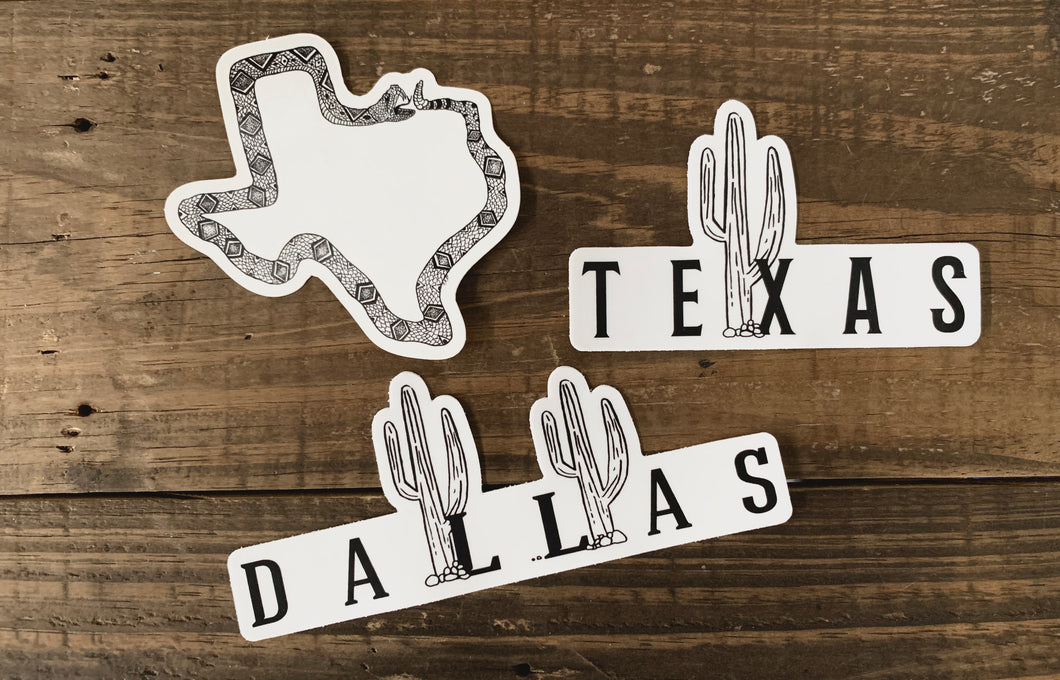 Texas Weatherproof Sticker Pack